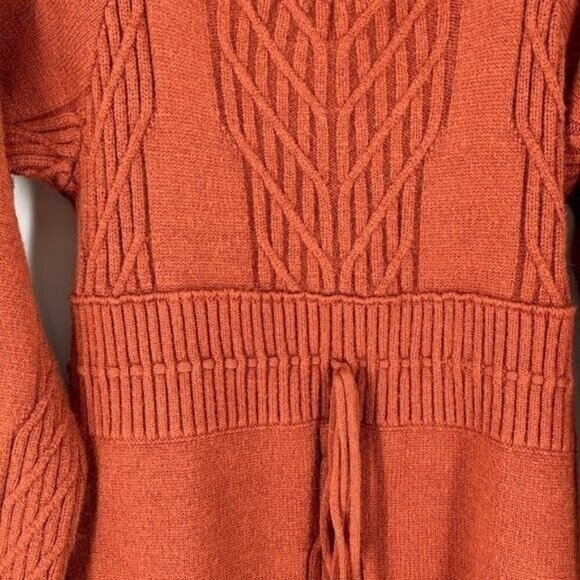 NWT Free People Emmaline Open Back Knit Terra Cotta Mini Dress Bra Friendly L - Picture 10 of 13